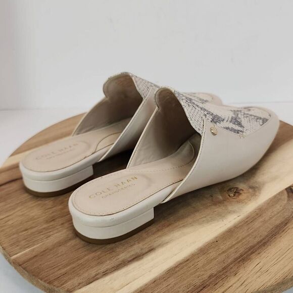 Cole Haan Ryan Mule Pumice Stone Leather Women's Size 8 B - Picture 4 of 10